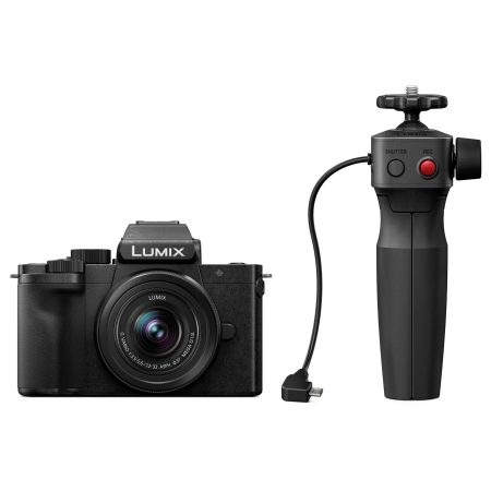 Panasonic Lumix G100 + 12-32mm f/3.5-5.6 Asph Mega OIS + Impugnatura per Vlogging SHGR1